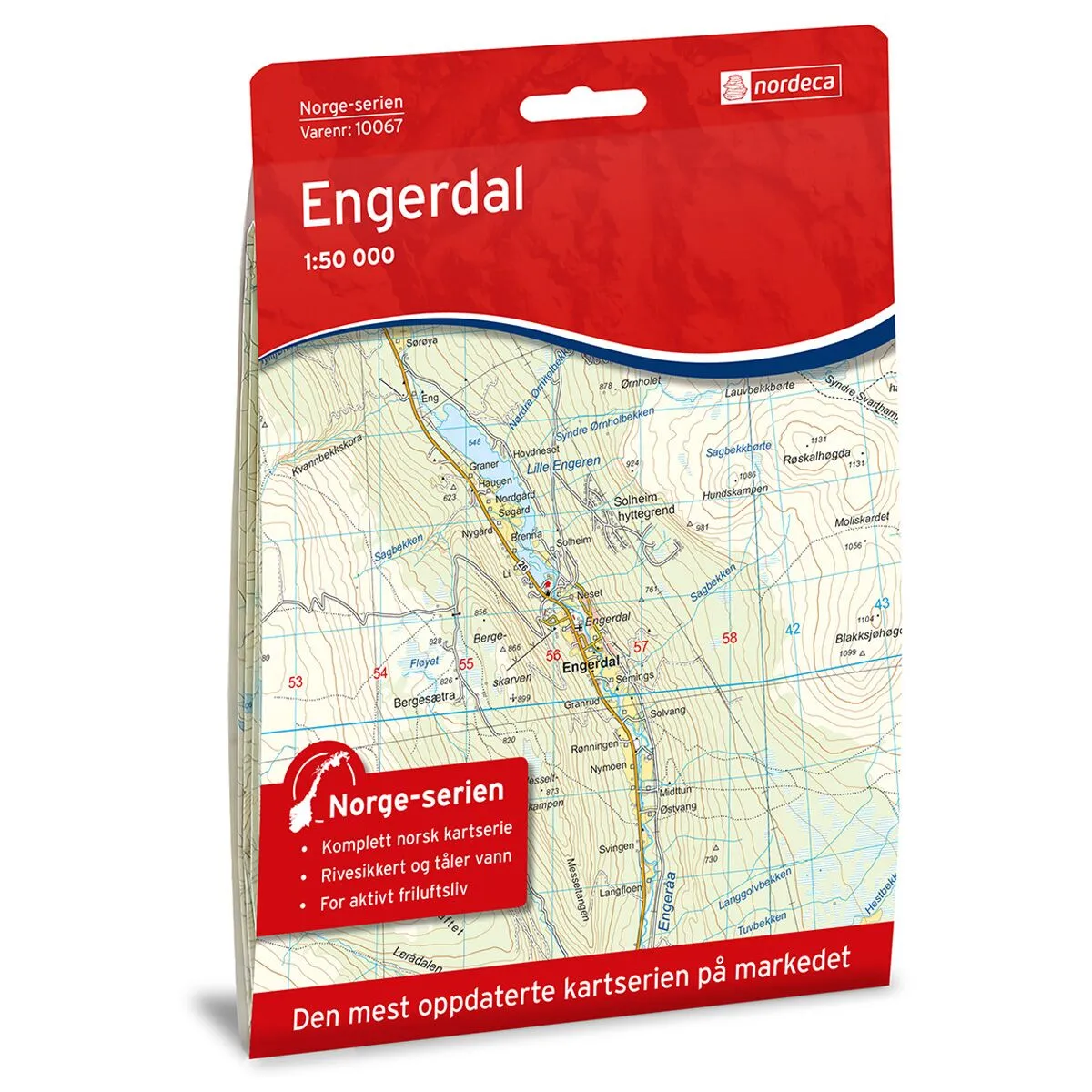 Produktbilde av engerdal norge-serien turkart