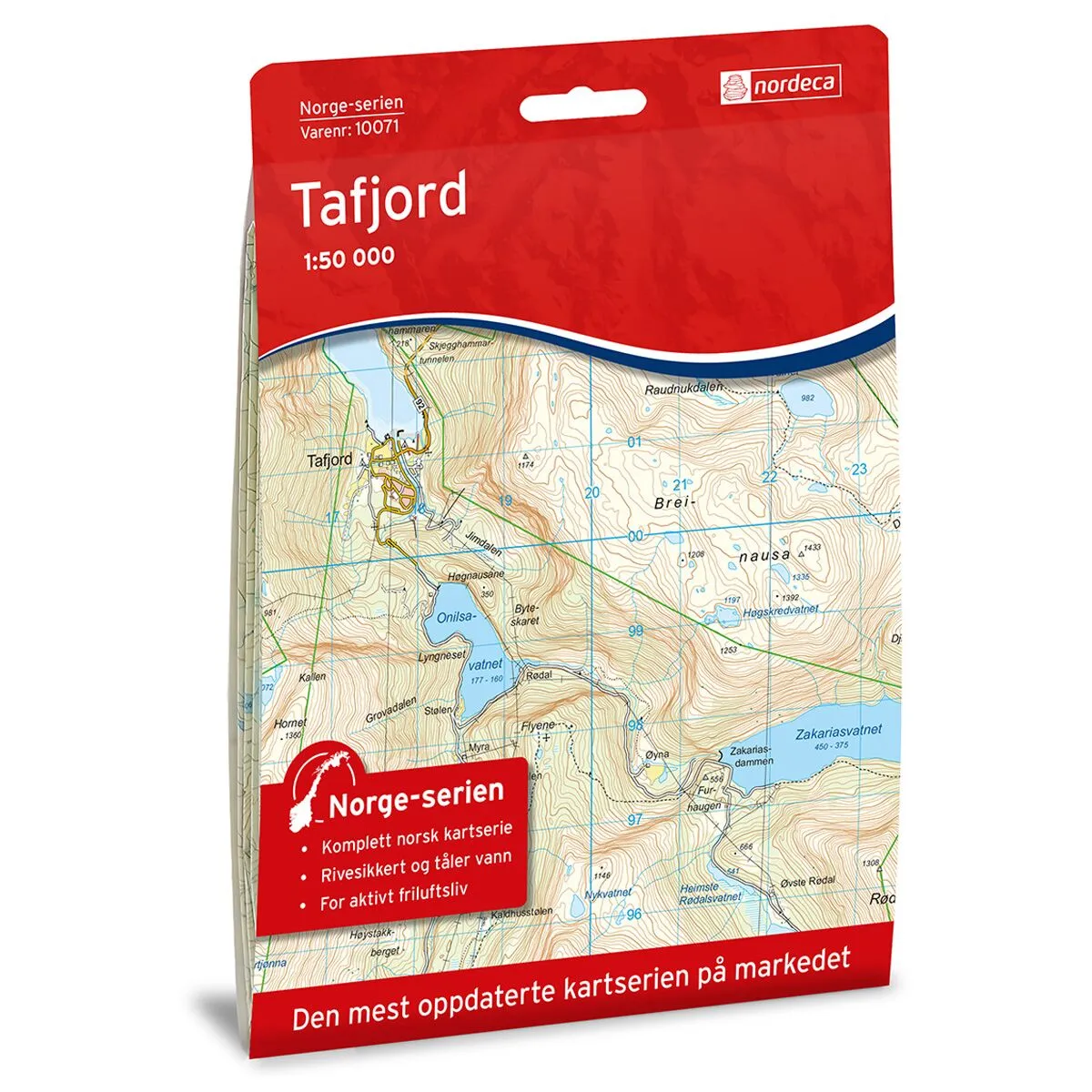 Produktbilde av tafjord norge-serien turkart