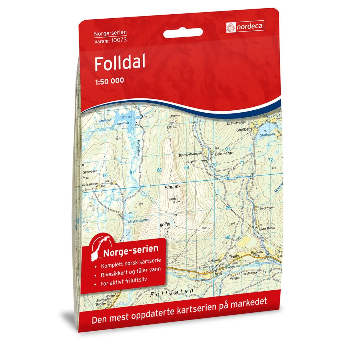 Produktbilde av folldal norge-serien turkart