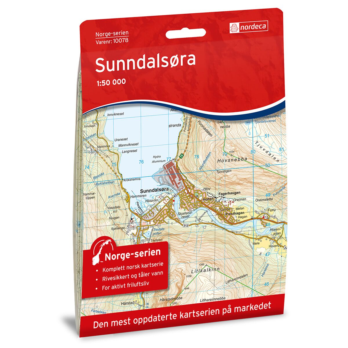 Produktbilde av sunndalsøra norge-serien turkart
