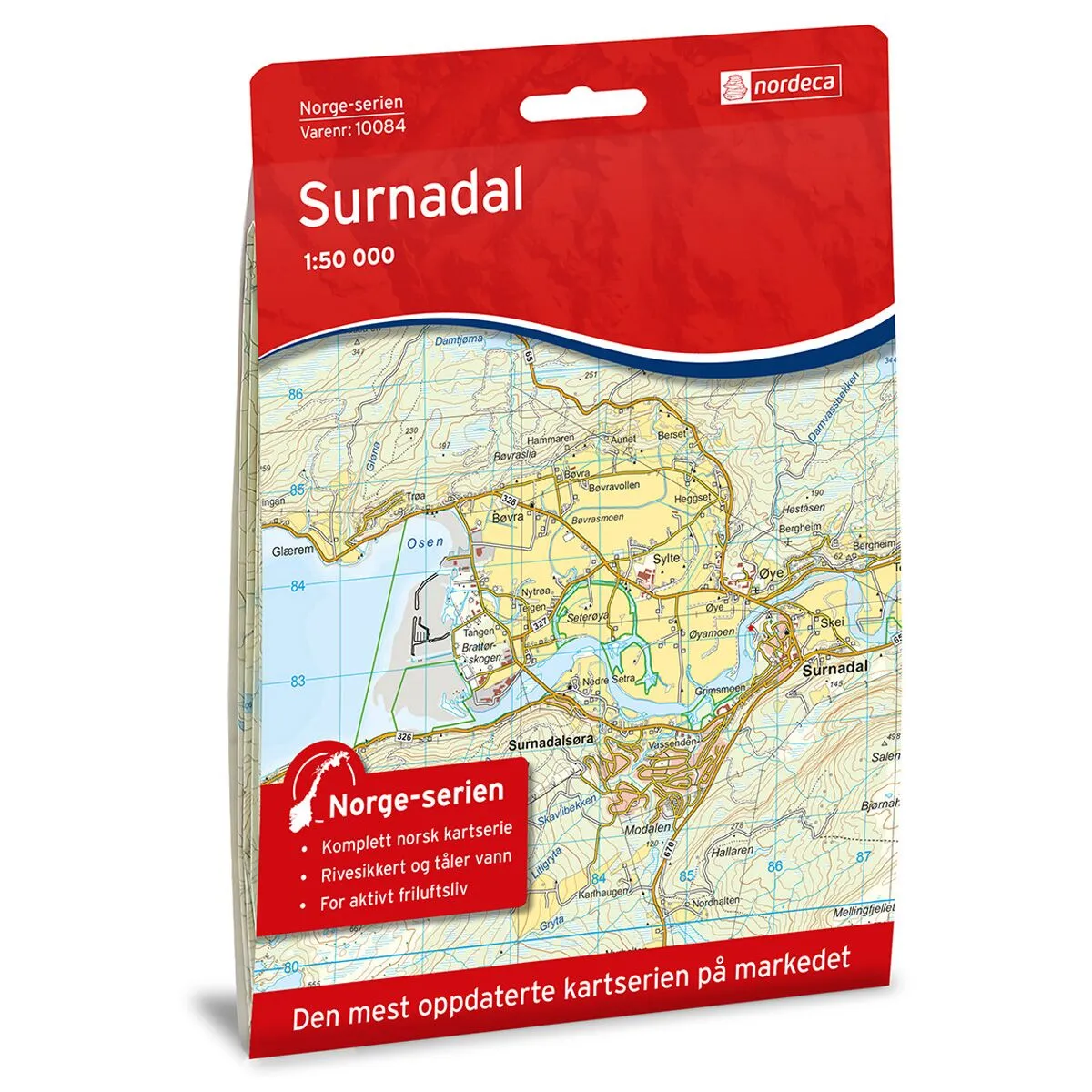 Produktbilde av surnadal norge-serien turkart