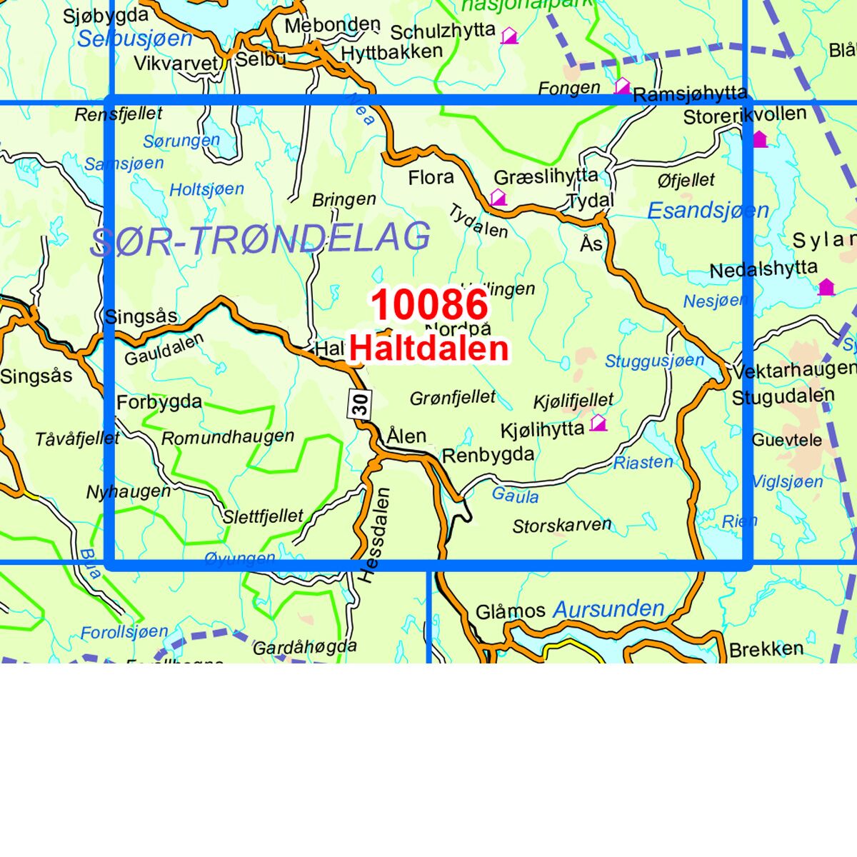Haltdalen Norge-serien Turkart - Bilde 3
