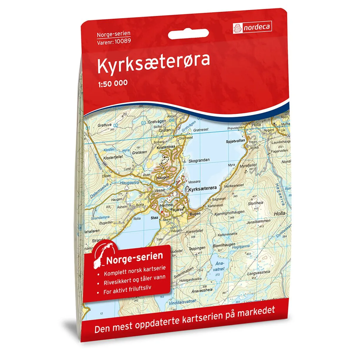 Produktbilde av kyrksæterøra norge-serien turkart