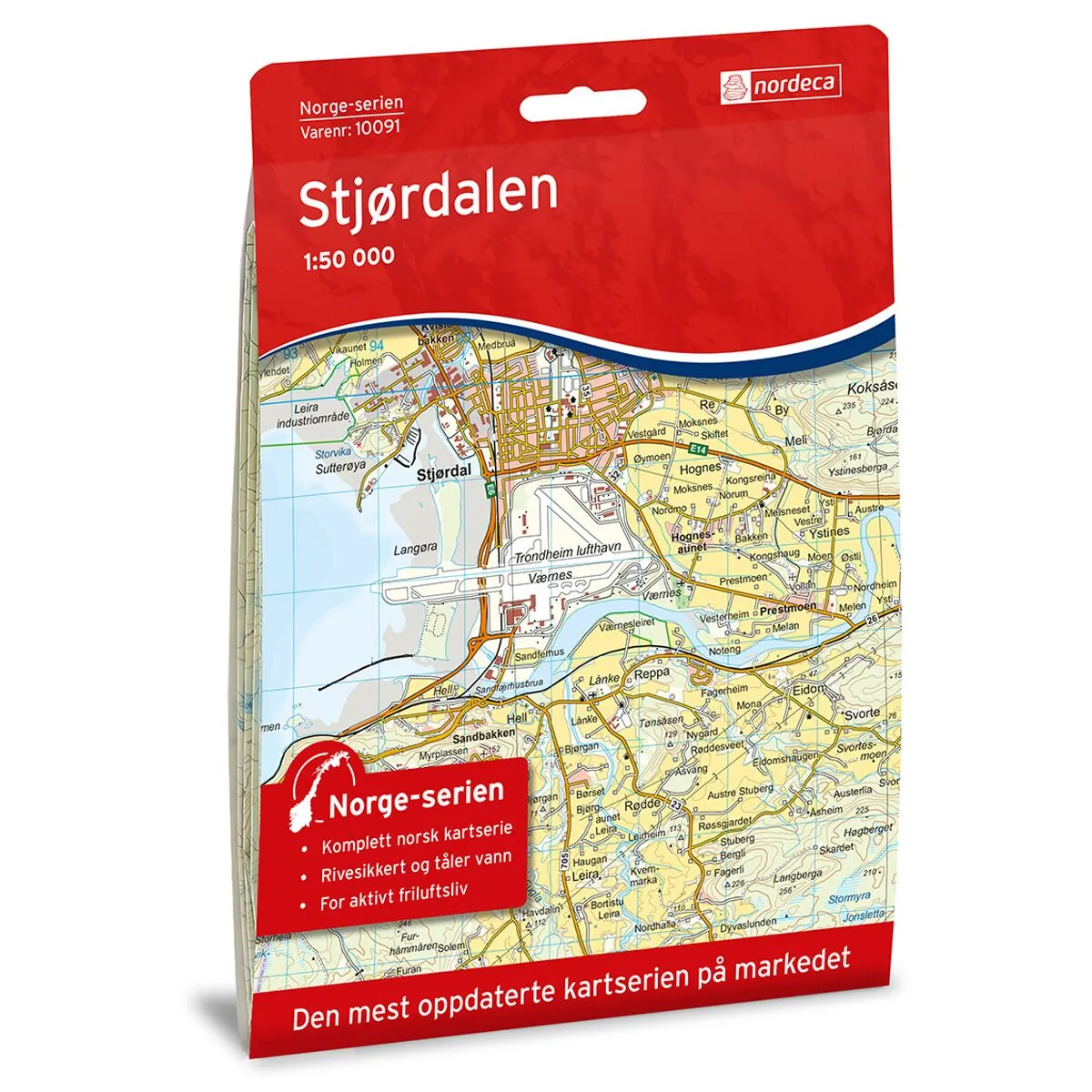Produktbilde av stjørdalen norge-serien turkart