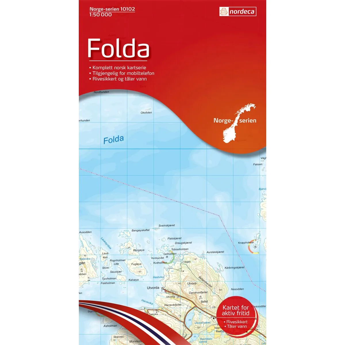 Produktbilde av folda norge-serien turkart