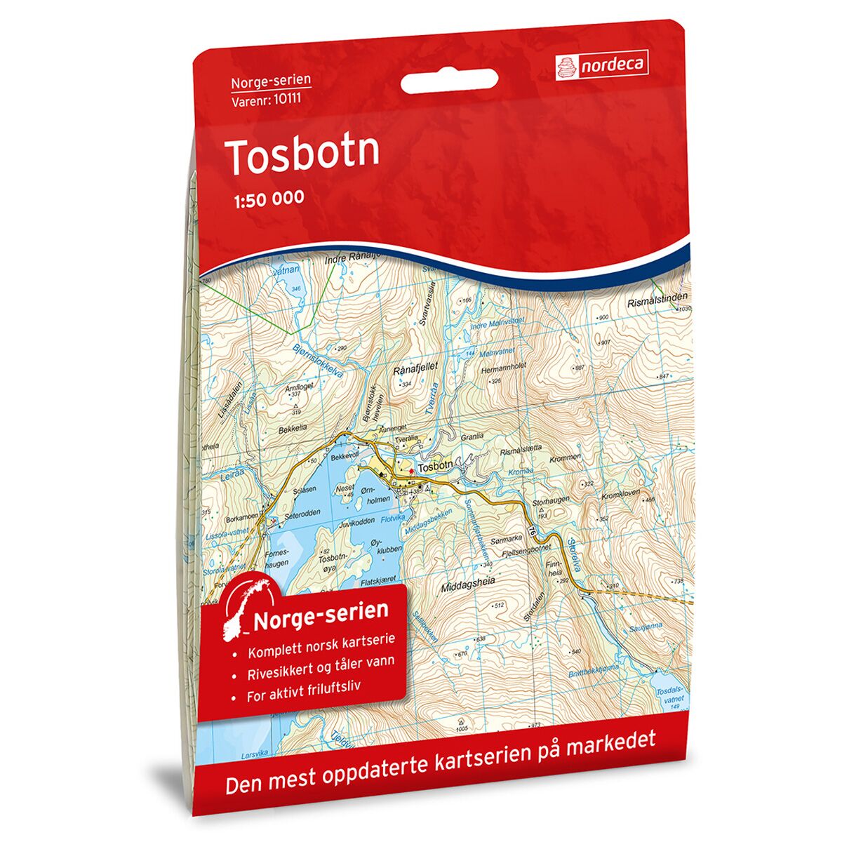 Produktbilde av tosbotn norge-serien turkart