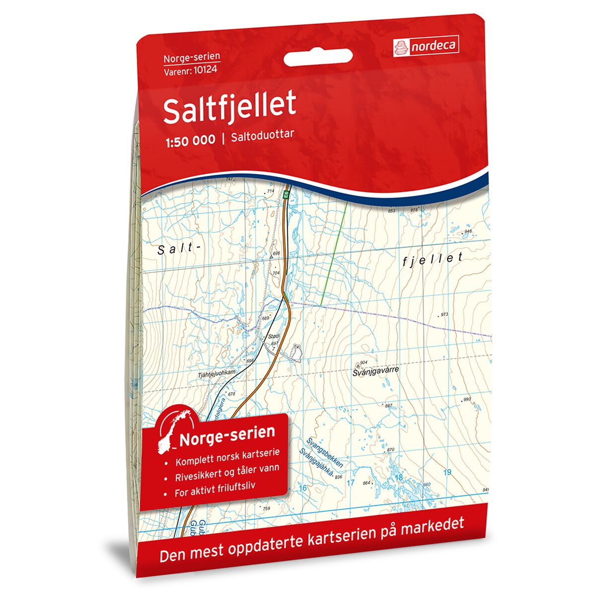 Produktbilde av saltfjellet norge-serien turkart