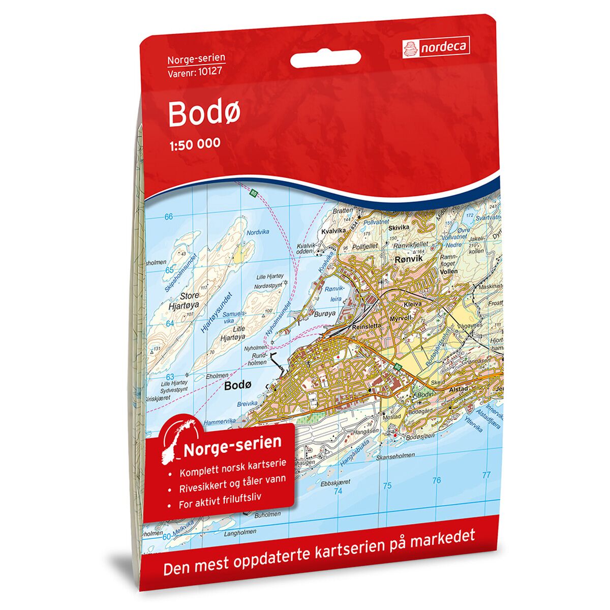 Produktbilde av bodø norge-serien turkart