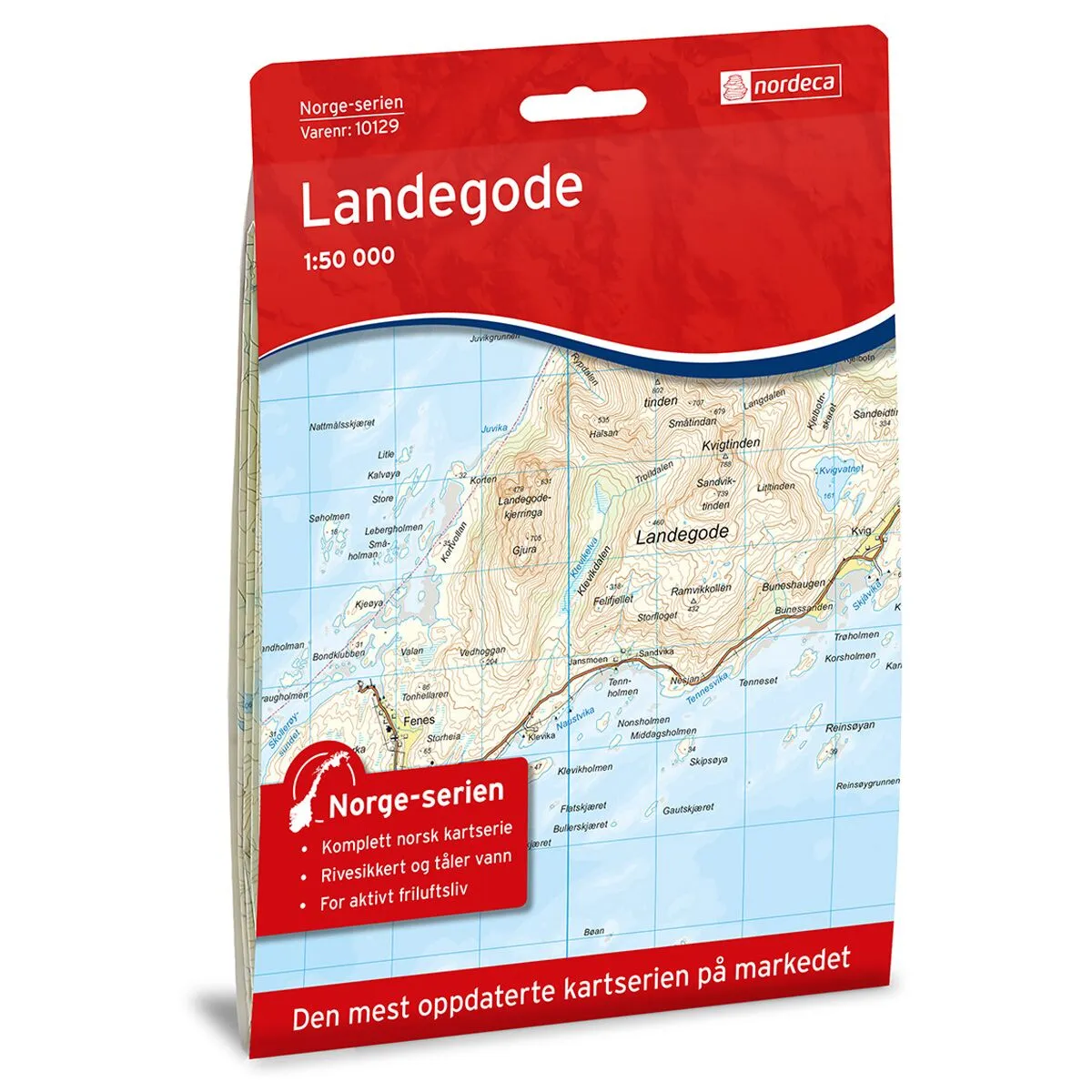 Produktbilde av landegode norge-serien turkart