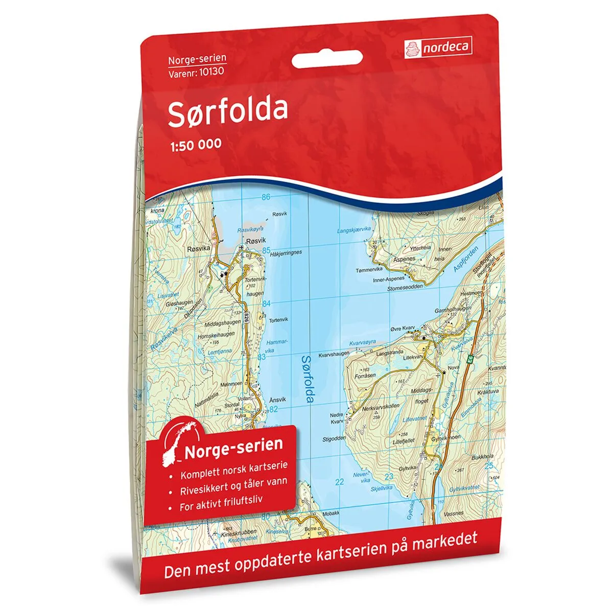 Produktbilde av sørfolda norge-serien turkart