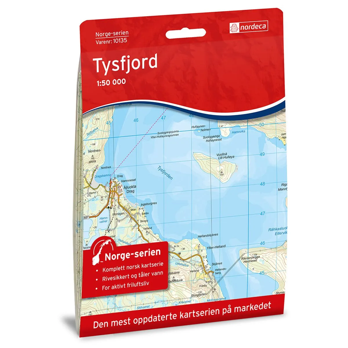 Produktbilde av tysfjord norge-serien turkart