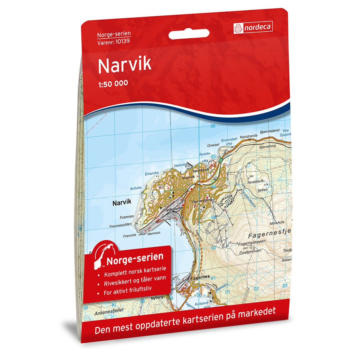 Produktbilde av narvik norge-serien turkart