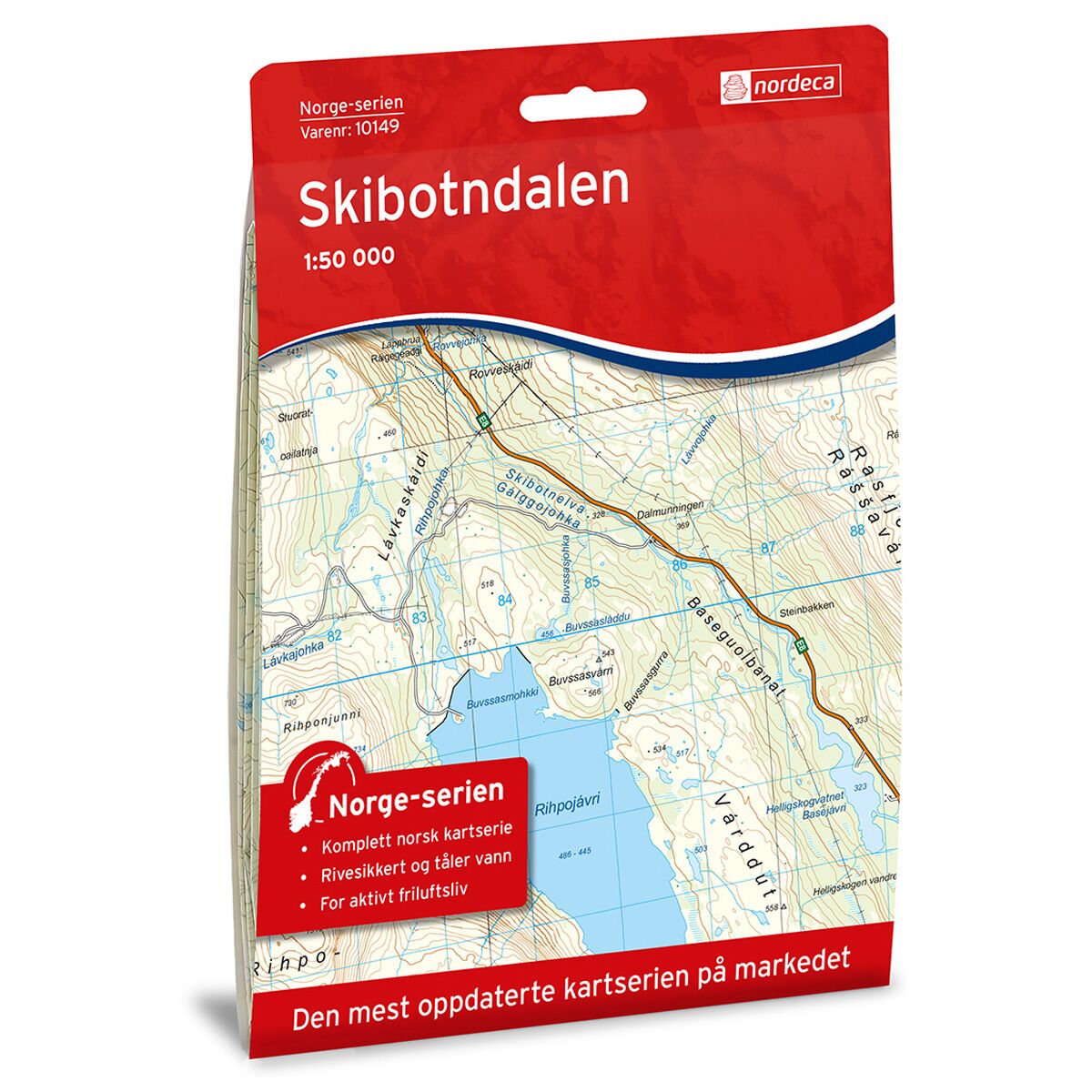 Produktbilde av skibotndalen norge-serien turkart