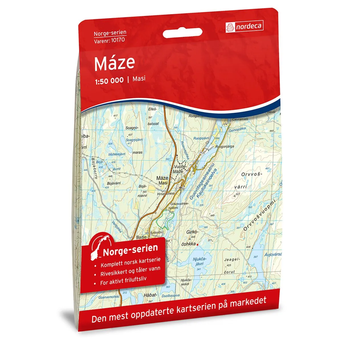 Produktbilde av maze norge-serien turkart