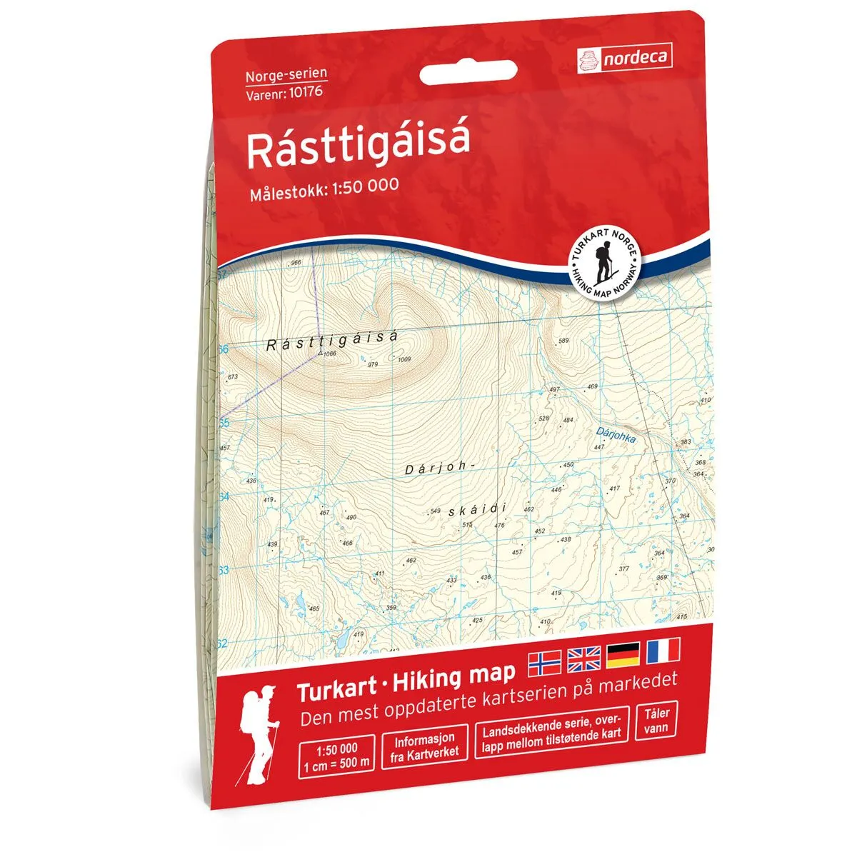 Produktbilde av rasttigaisa norge-serien turkart