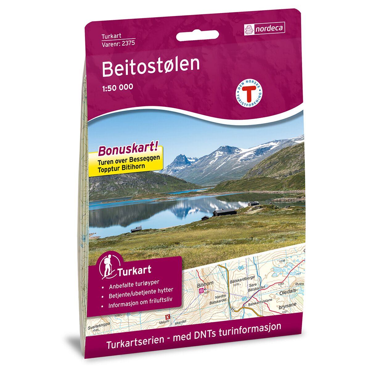 Produktbilde av beitostølen dnt turkart