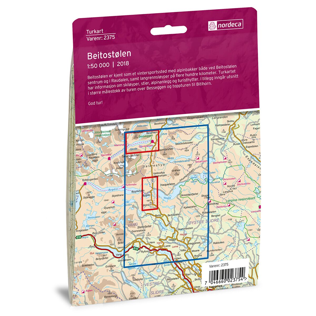 Beitostølen DNT Turkart - Bilde 2