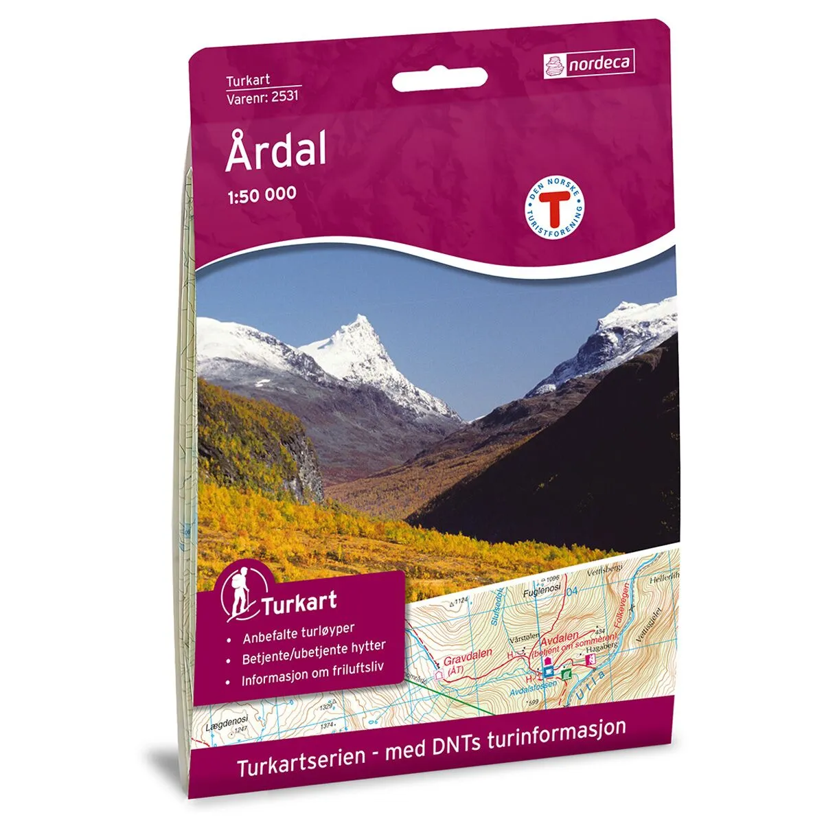 Produktbilde av årdal dnt turkart