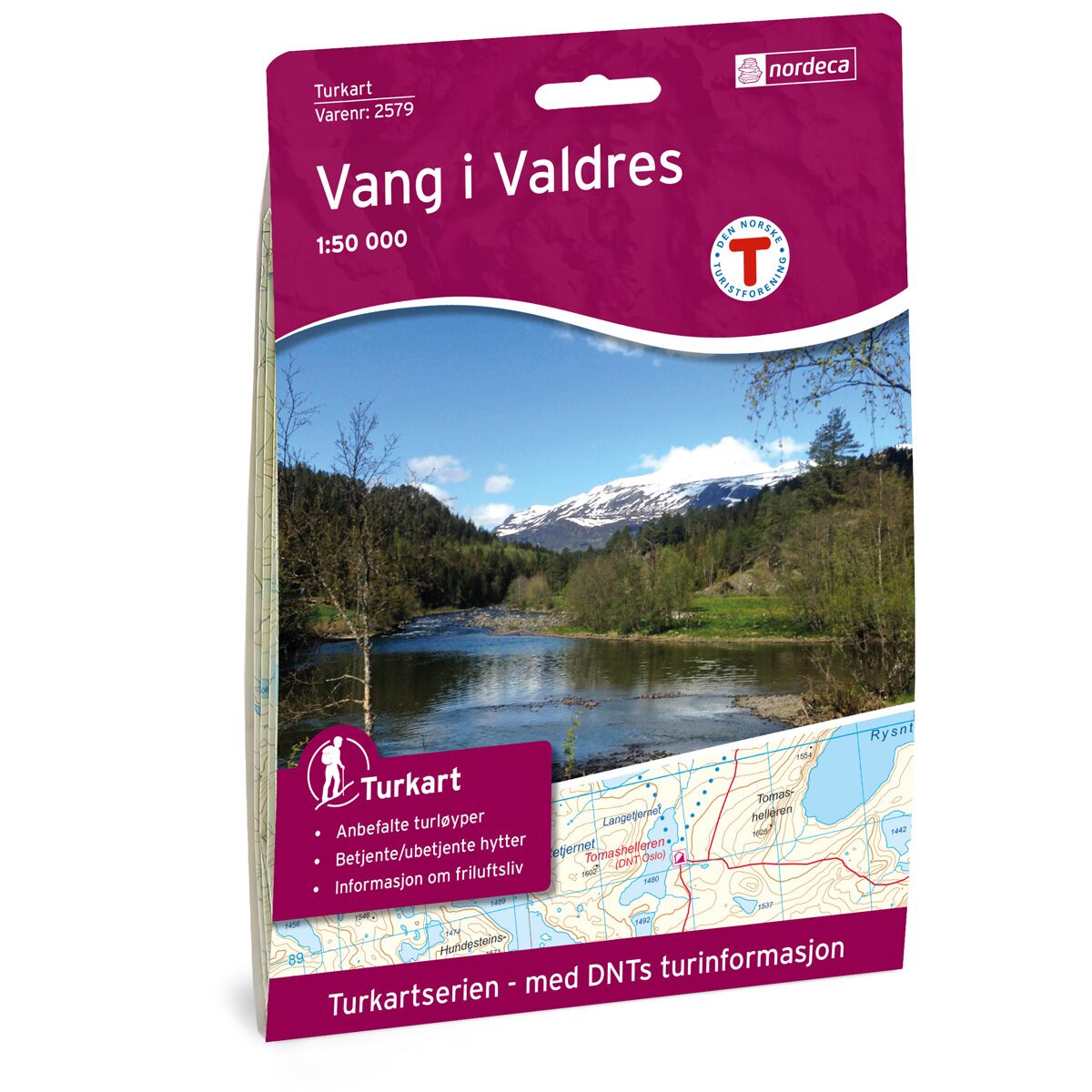 Produktbilde av vang i valdres dnt turkart