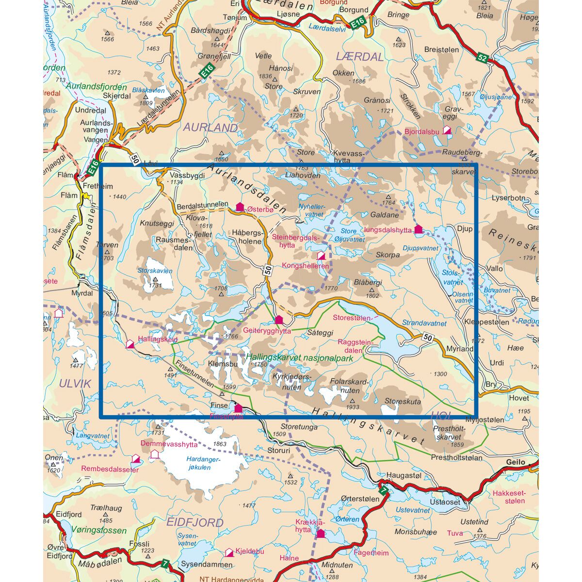 Skarvheimen DNT Turkart - Bilde 3