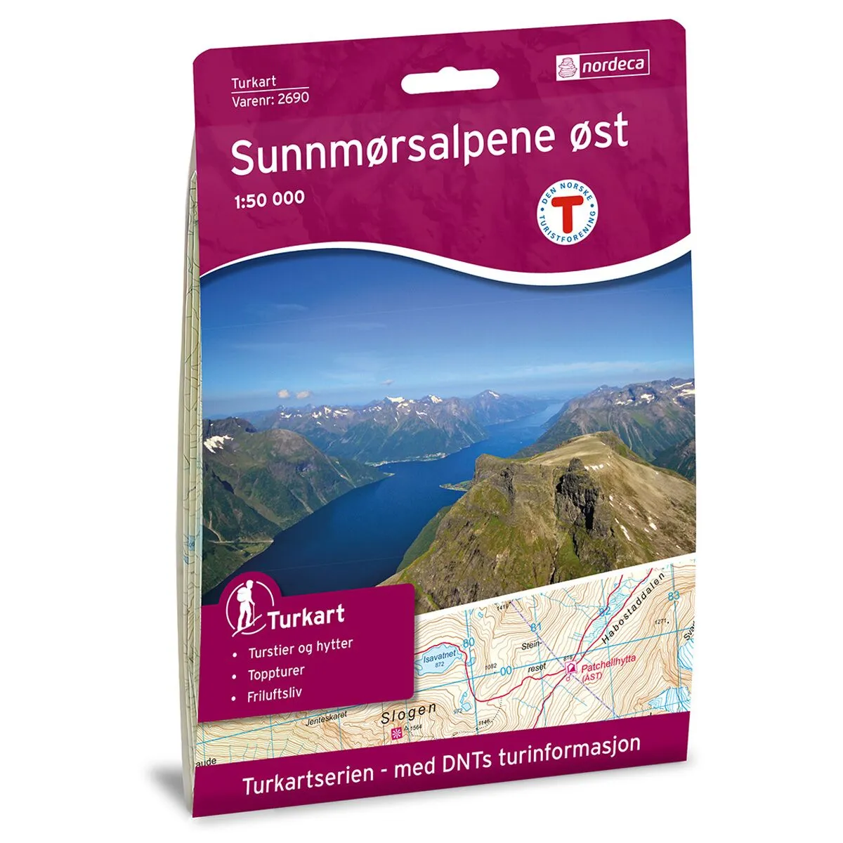Produktbilde av sunnmørsalpene øst dnt turkart