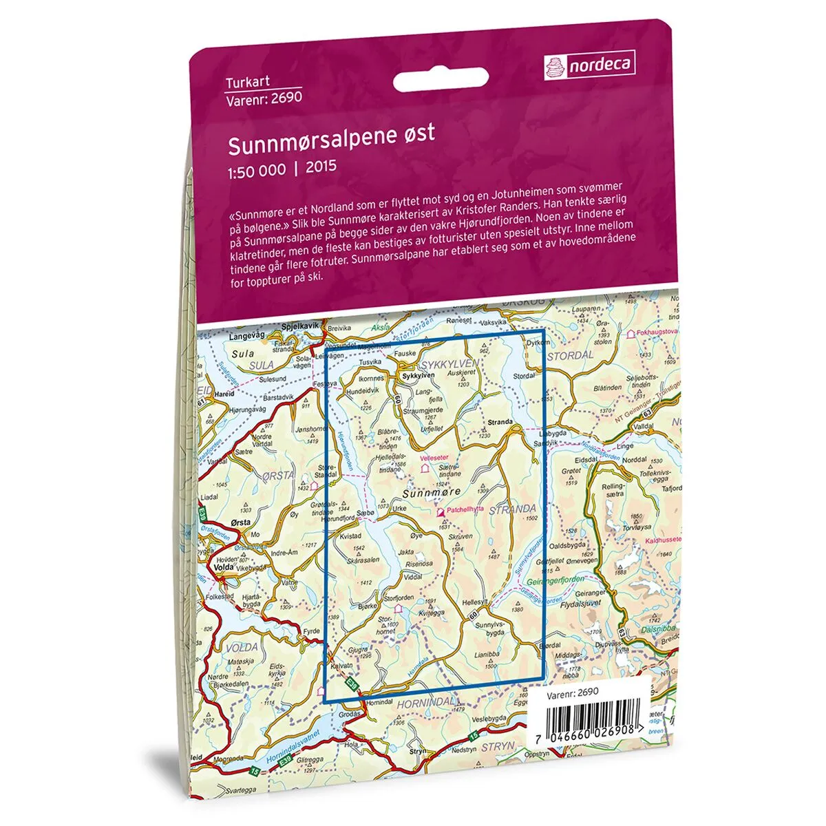 Sunnmørsalpene Øst DNT Turkart - Bilde 2