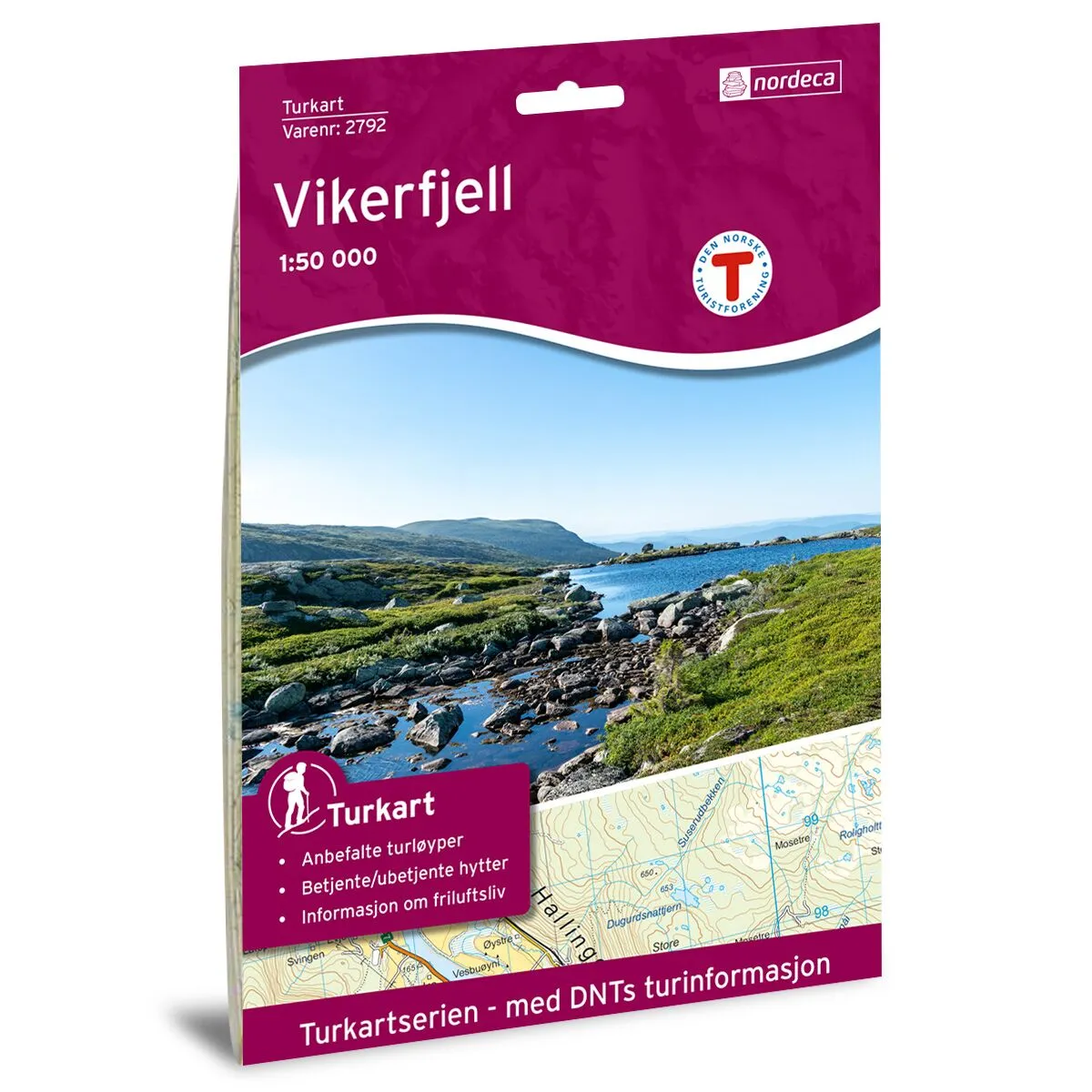 Produktbilde av vikerfjell dnt turkart