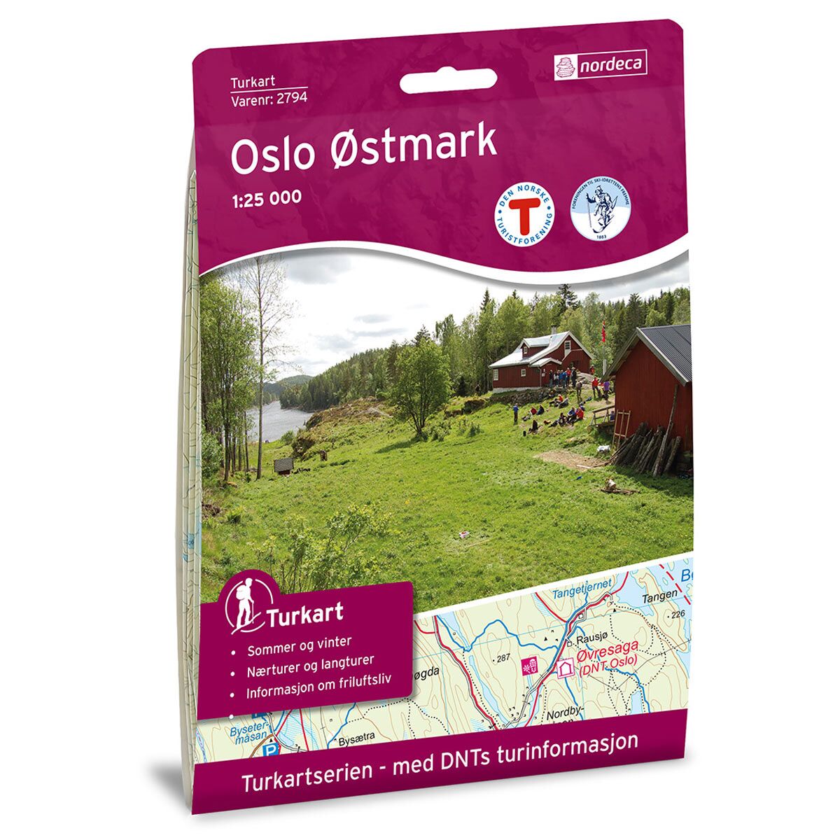 Produktbilde av oslo østmark dnt turkart