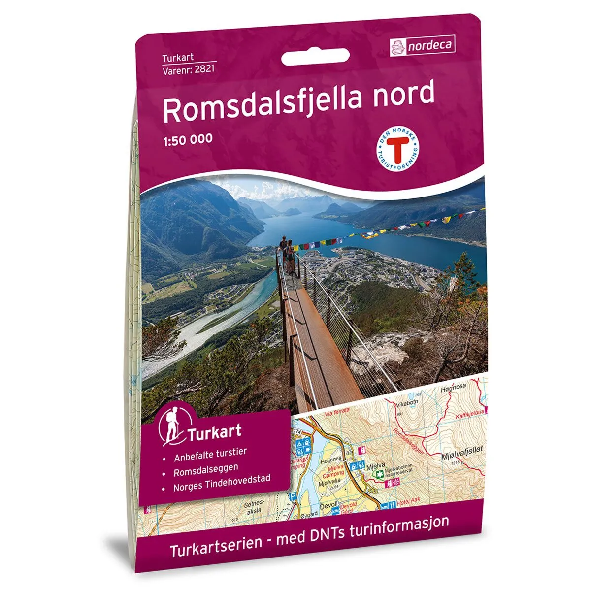 Produktbilde av romsdalsfjella nord dnt turkart