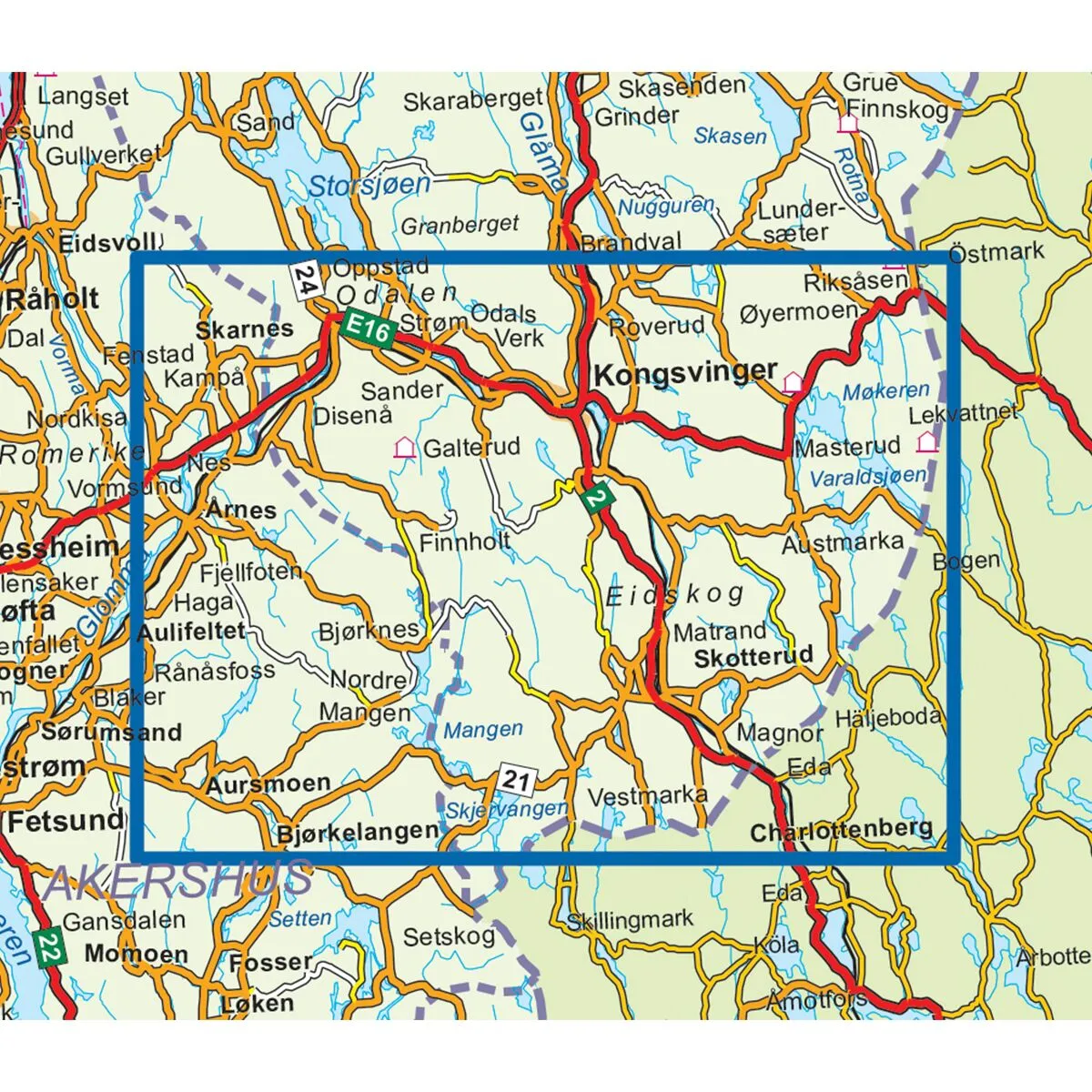 Finnskogen Sør Topo 3000 Turkart - Bilde 3