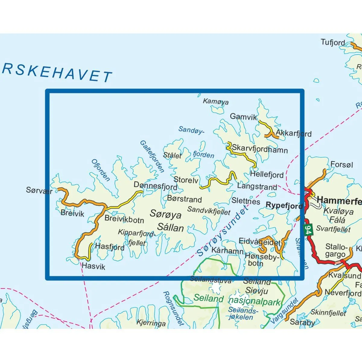 Sørøya Topo 3000 Turkart - Bilde 3
