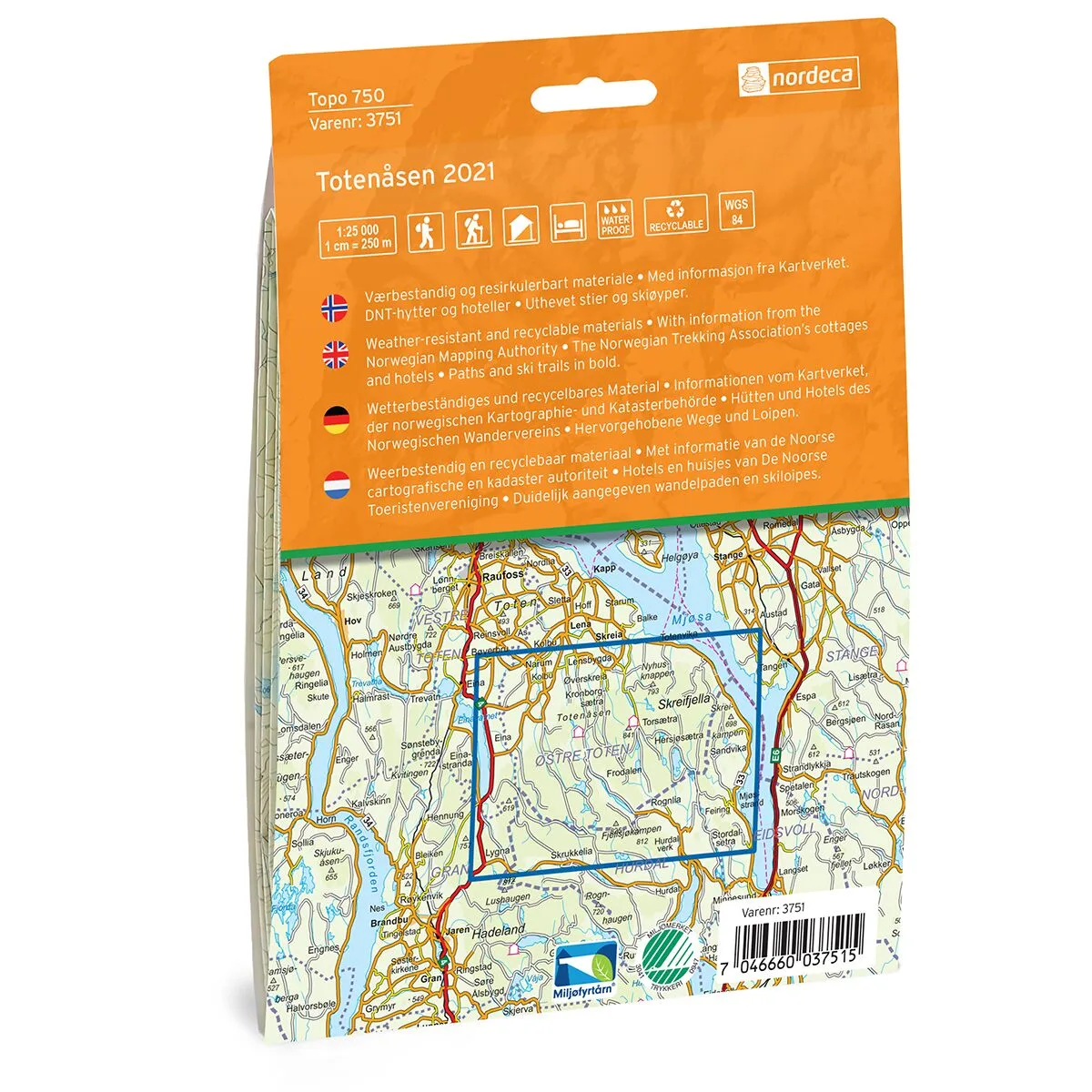 Totenåsen Topo 750 Turkart - Bilde 2