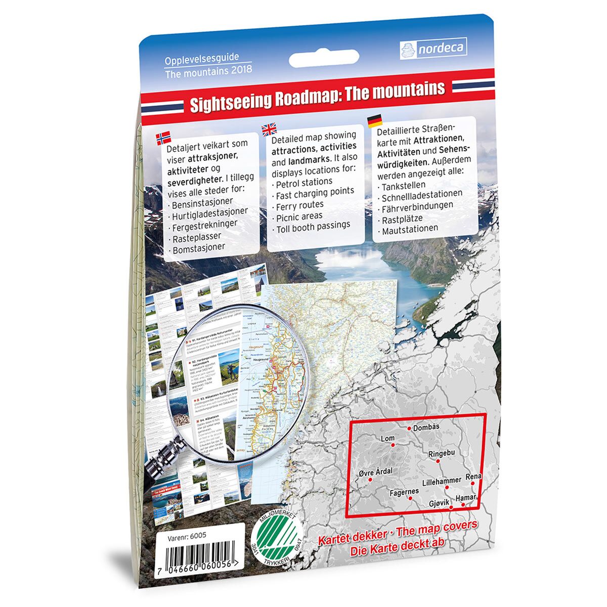 The mountains / Gudbrandsdalen 1:250 000 Opplevelsesguide - Bilde 2