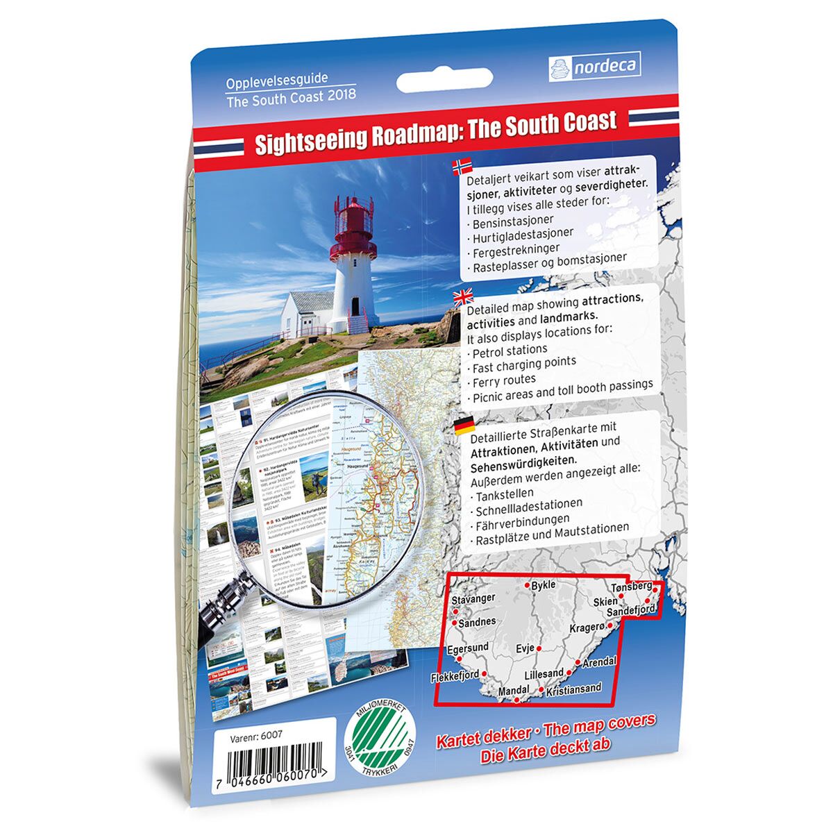 The South Coast / Sørlandet 1:250 000 Opplevelsesguide - Bilde 2