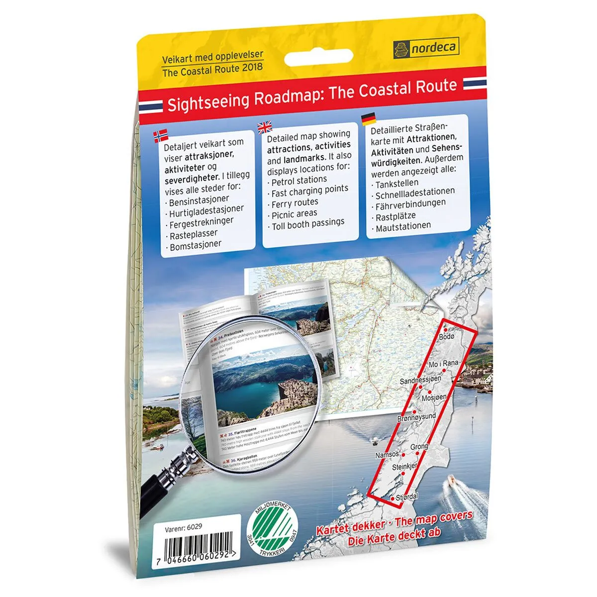 The Coastal Route 1:250 000 m/hefte Opplevelsesguide vei - Bilde 2