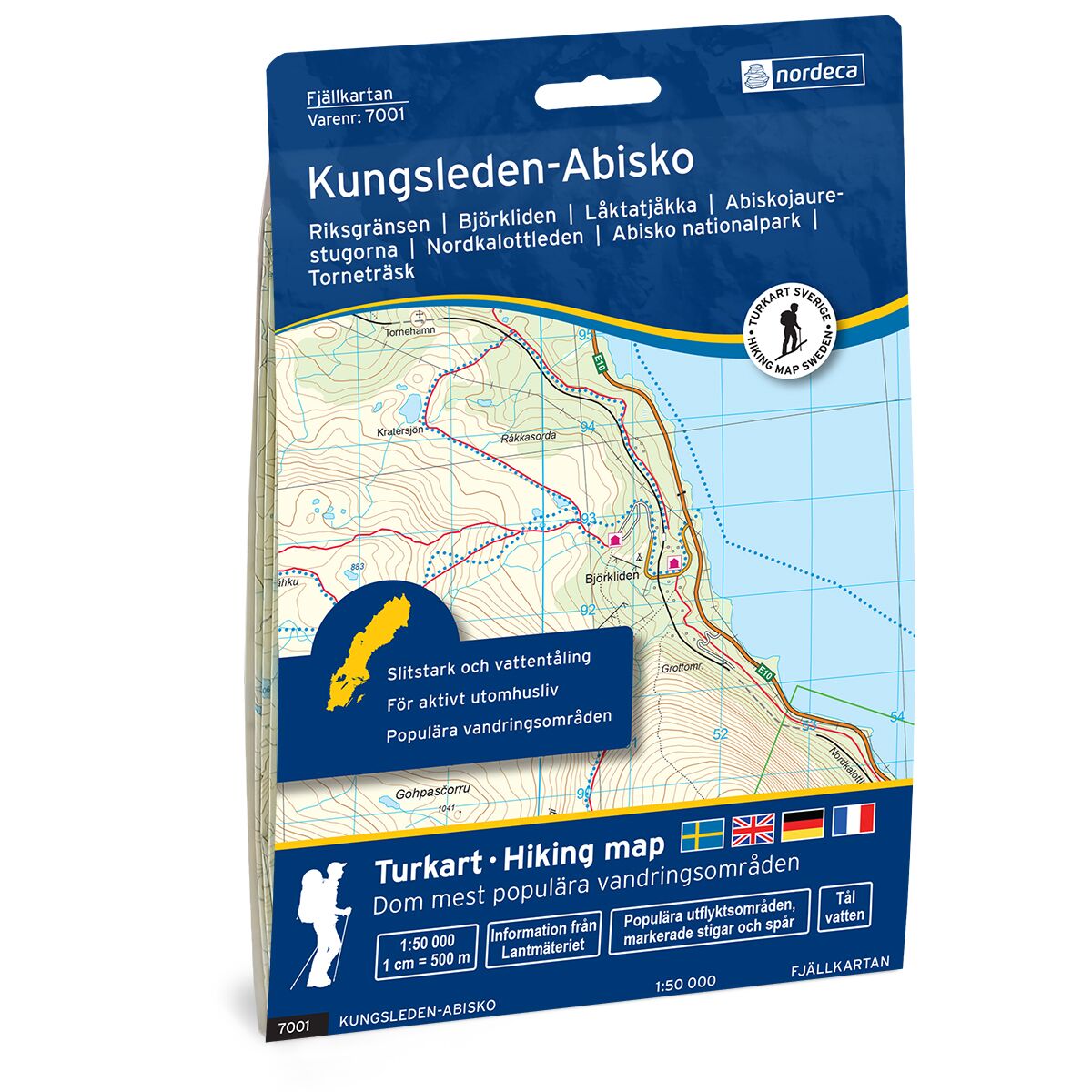 Produktbilde av kungsleden-abisko svensk fjellkart