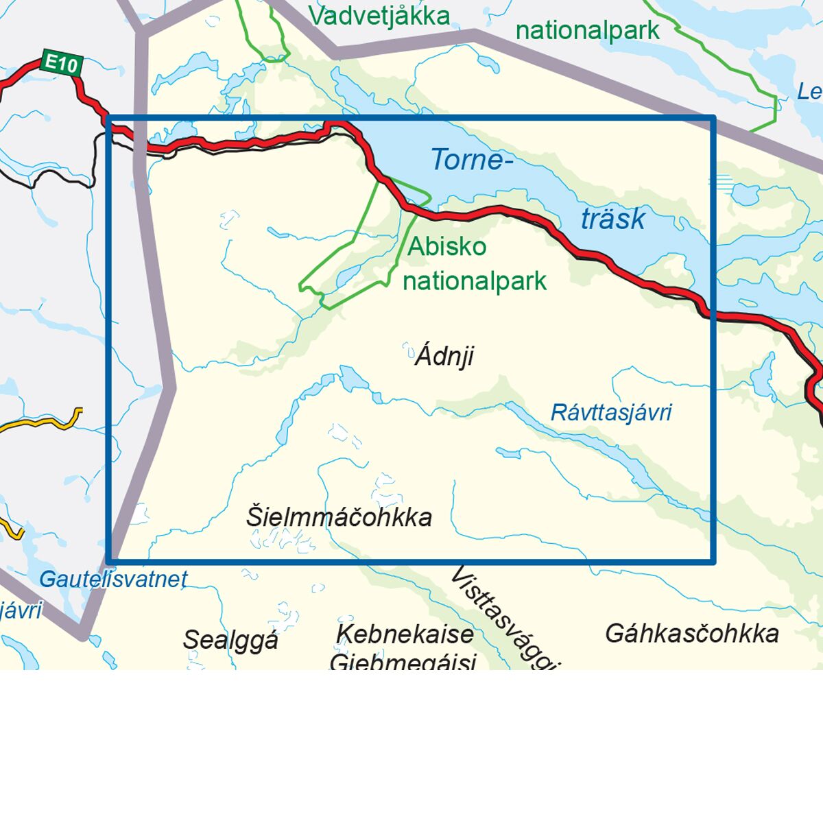Kungsleden-Abisko Svensk Fjellkart - Bilde 3