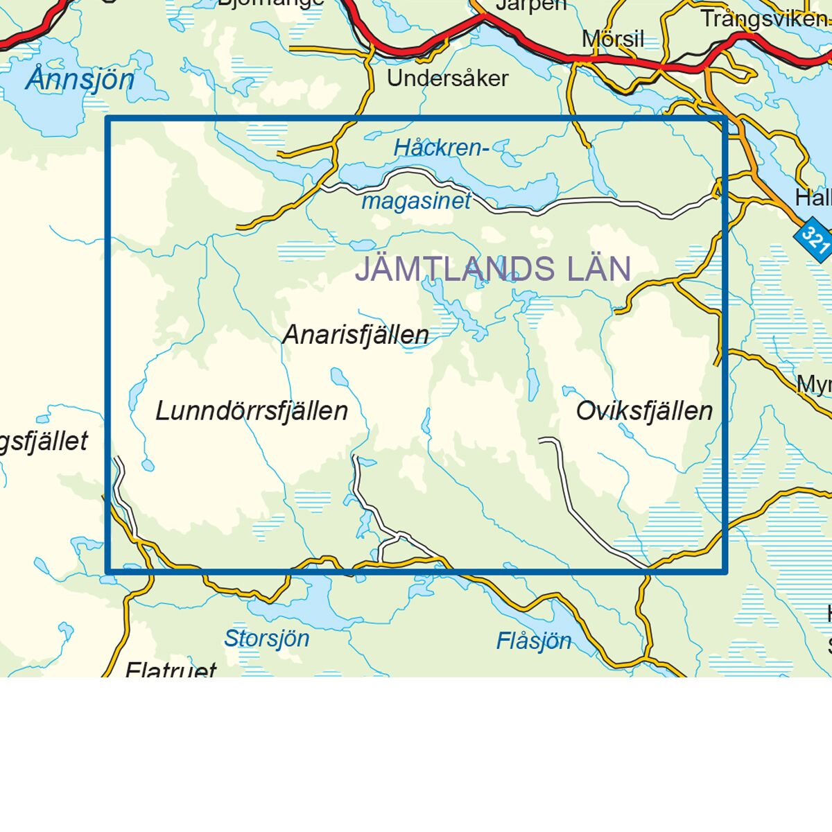 Vålådalen Svensk Fjellkart - Bilde 3