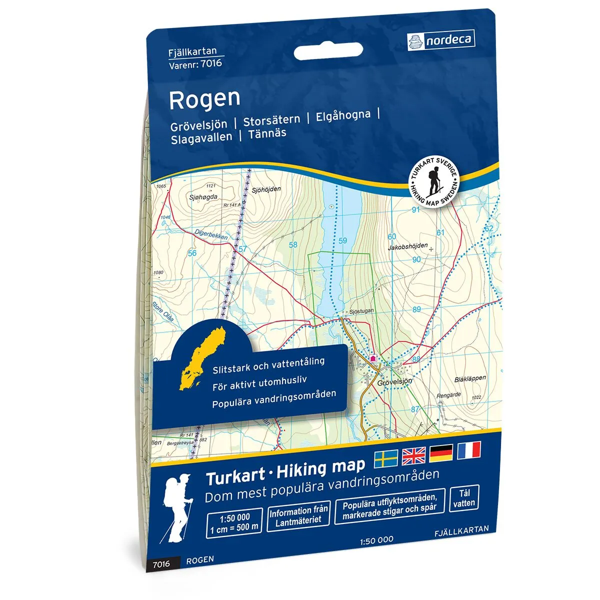 Produktbilde av rogen svensk fjellkart
