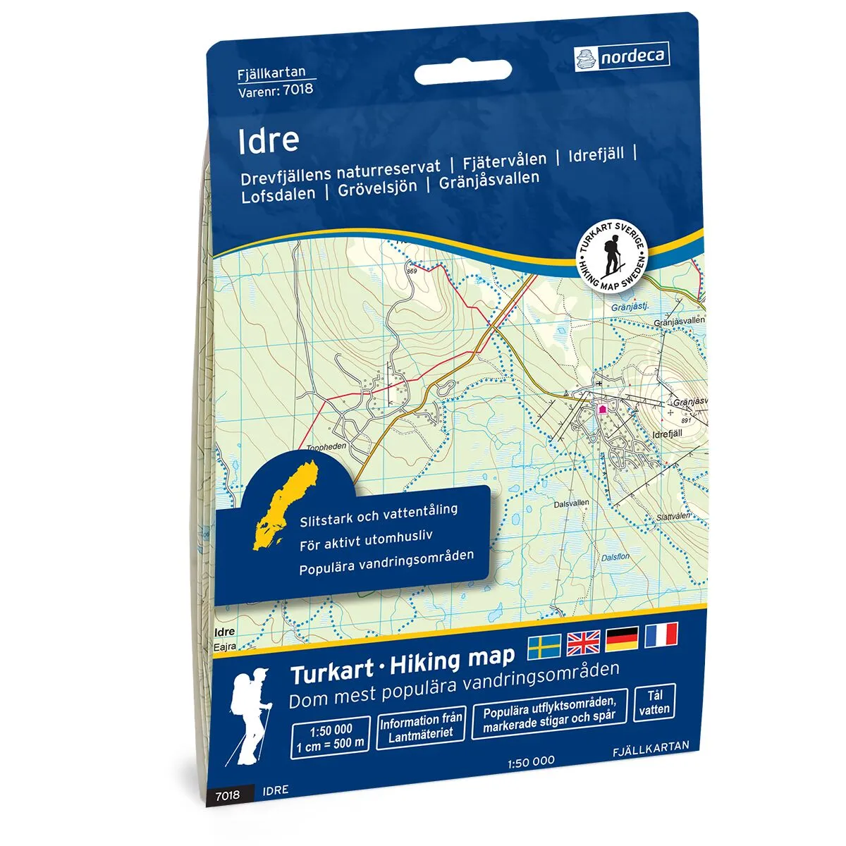 Produktbilde av idre svensk fjellkart