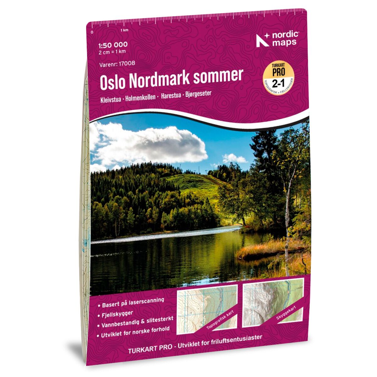 Oslo Nordmark Sommer Turkart Pro 1:50 000 – forside