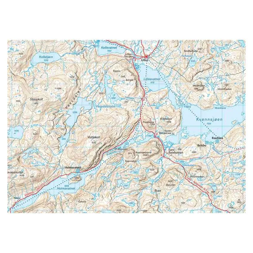 Turkart Hardangervidda sør 1:50.000 - Bilde 2
