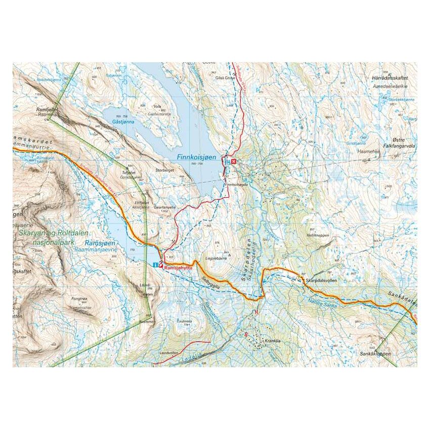 Turkart Norge på tvers 1:50.000 - Bilde 2
