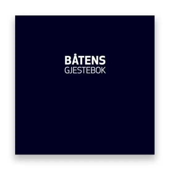 Båtens gjestebok til bruk i fritidsbåt for gjester og mannskap
