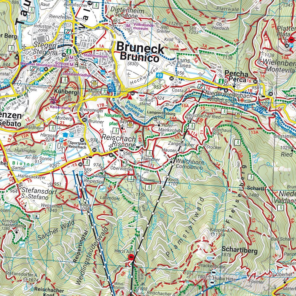 Turkart of Pustertal and the Dolomites from freytag & berndt
