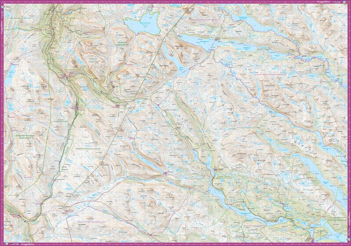Arjeplogsfjällen turkart 1:100 000 - Bilde 4
