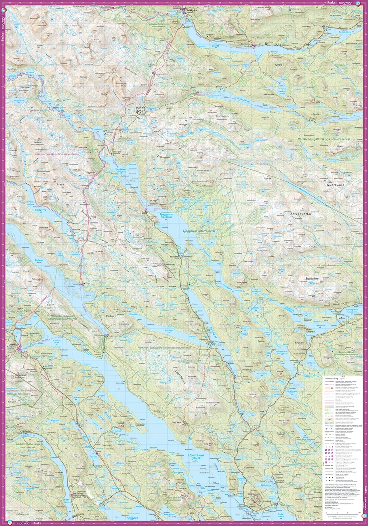 Arjeplogsfjällen turkart 1:100 000 - Bilde 3