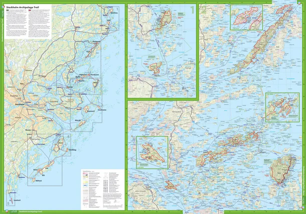 Stockholm Archipelago Trail komplett turkart forside og bakside