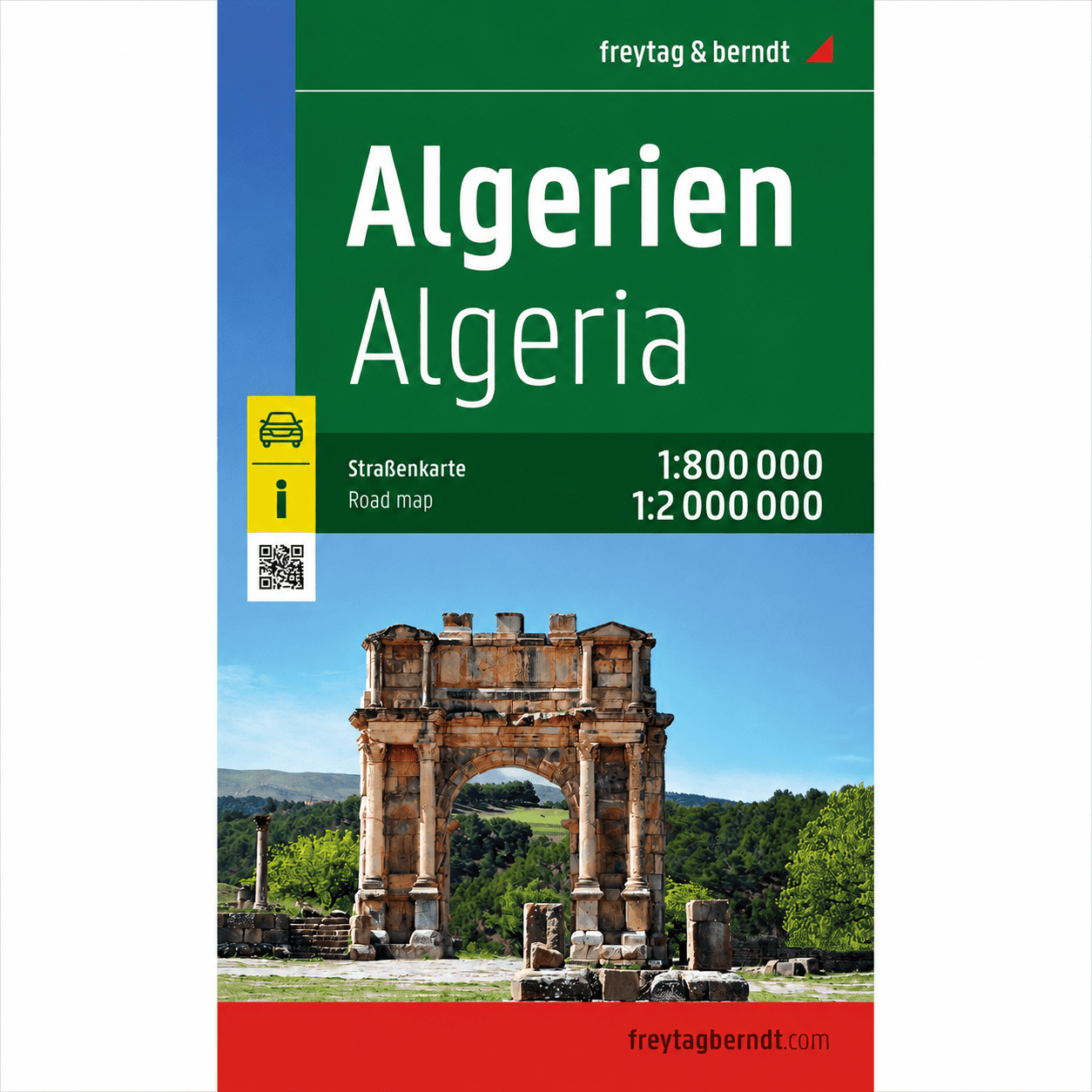 Forsiden av Algerie veikart fra freytag & berndt