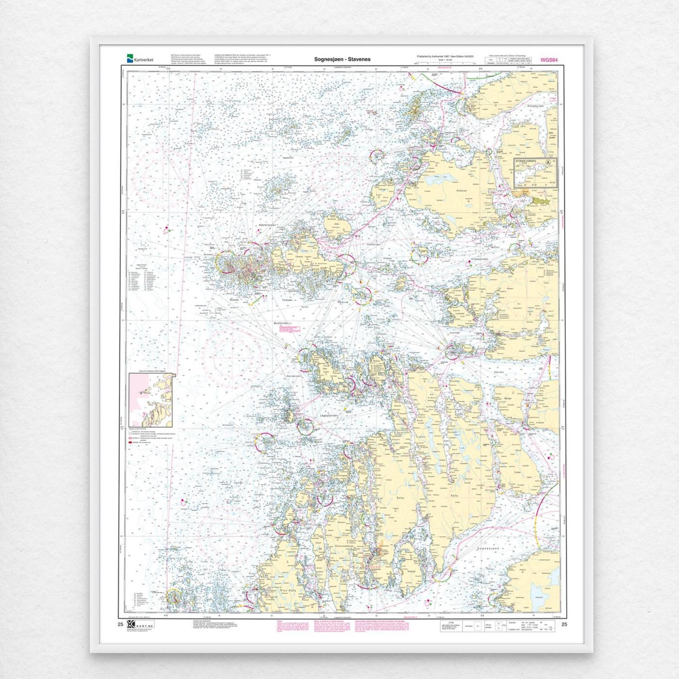 Kartverket - hovedkart 25: Sognesjøen – Stavenes - Image 2